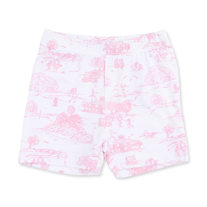 Angel Dear Golf Toile Pink Loungewear Short Set