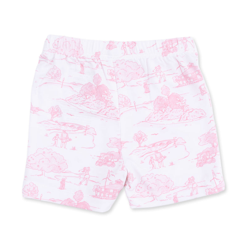Angel Dear Golf Toile Pink Loungewear Short Set
