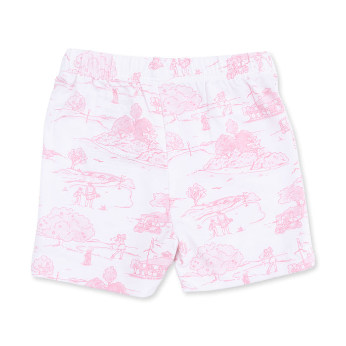 Angel Dear Golf Toile Pink Loungewear Short Set