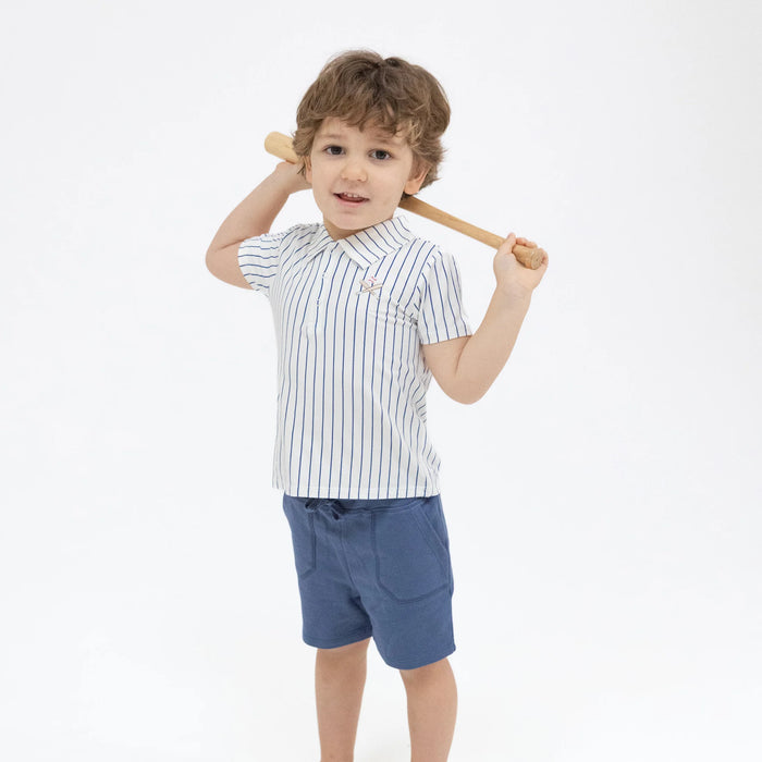 Angel Dear Baseball Stripe Polo w/Short