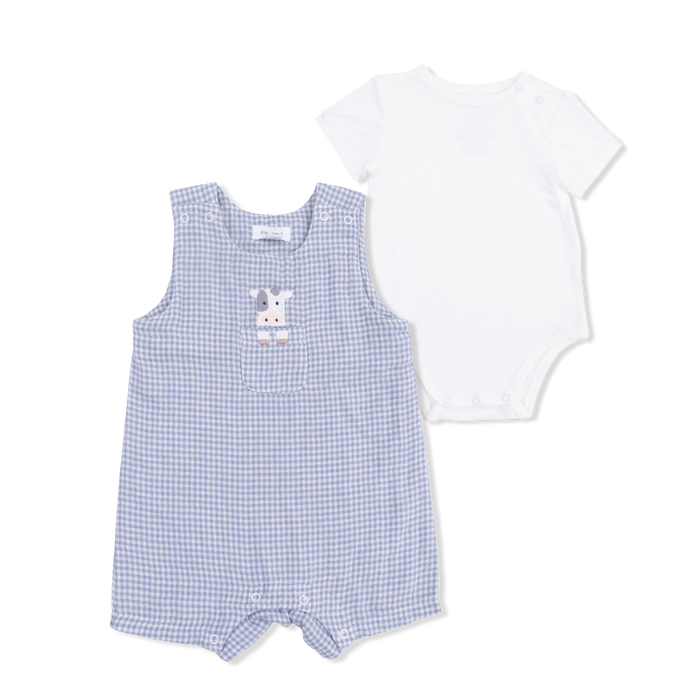 Angel Dear Cute Farm Animals Jon Jon w/Short Sleeve Bodysuit