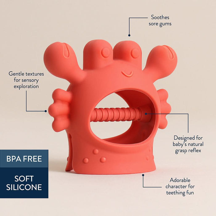 Itzy Ritzy Bitzy Grip Chew Crab Teether