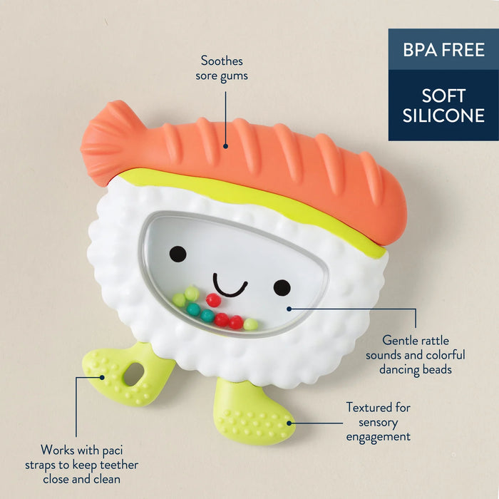Itzy Ritzy Sweetie Shake Plus Rattle Teether Sushi