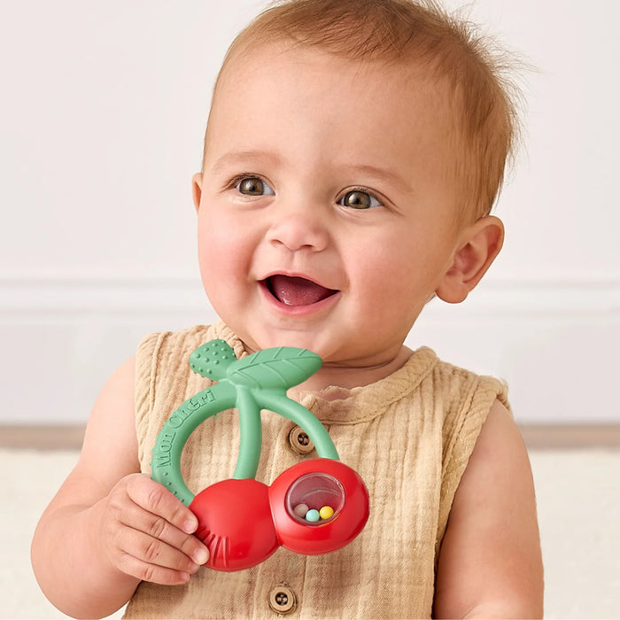 Itzy Ritzy Bitzy Shake Silicone Teether Rattle Cherries