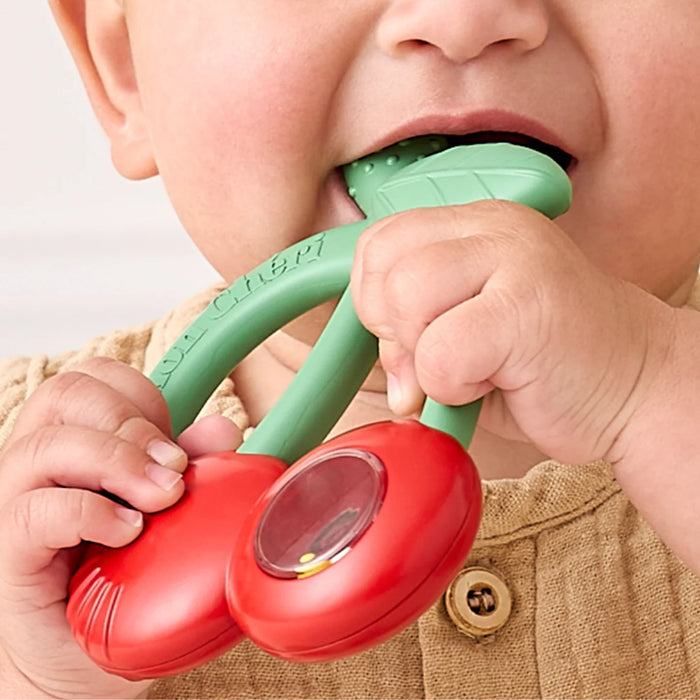 Itzy Ritzy Bitzy Shake Silicone Teether Rattle Cherries