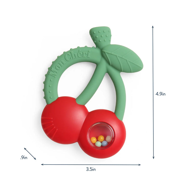 Itzy Ritzy Bitzy Shake Silicone Teether Rattle Cherries