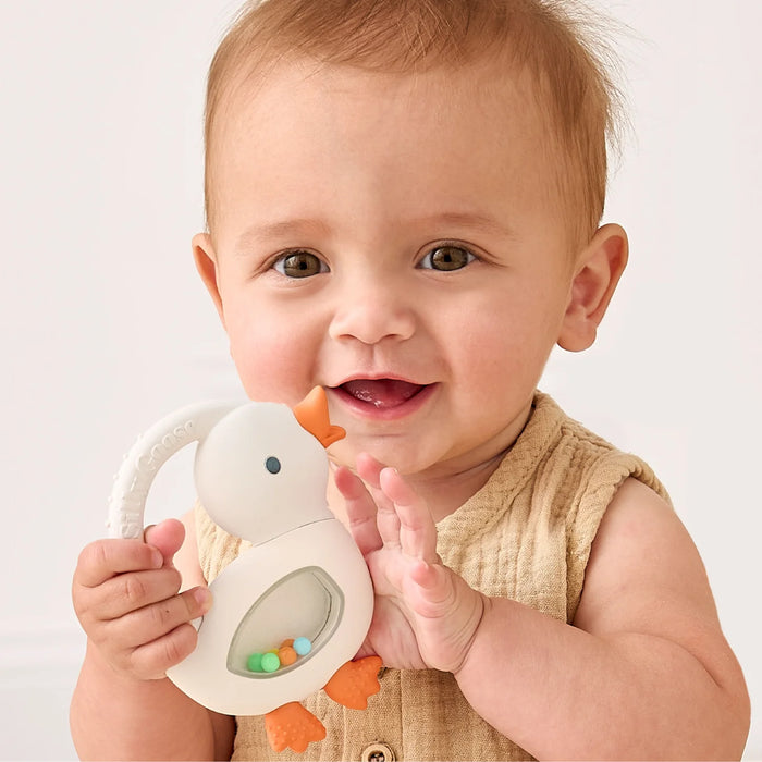 Itzy Ritzy Bitzy Shake Rattle Teether Goose