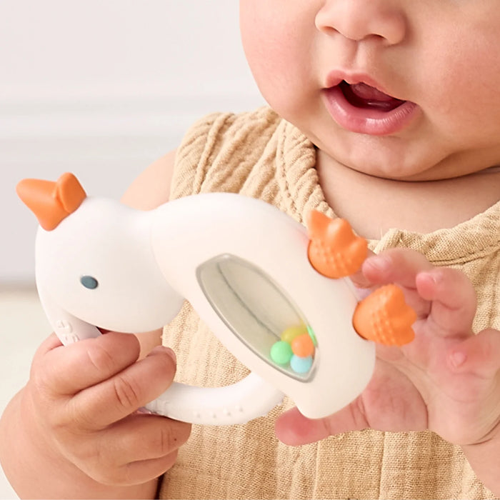 Itzy Ritzy Bitzy Shake Rattle Teether Goose