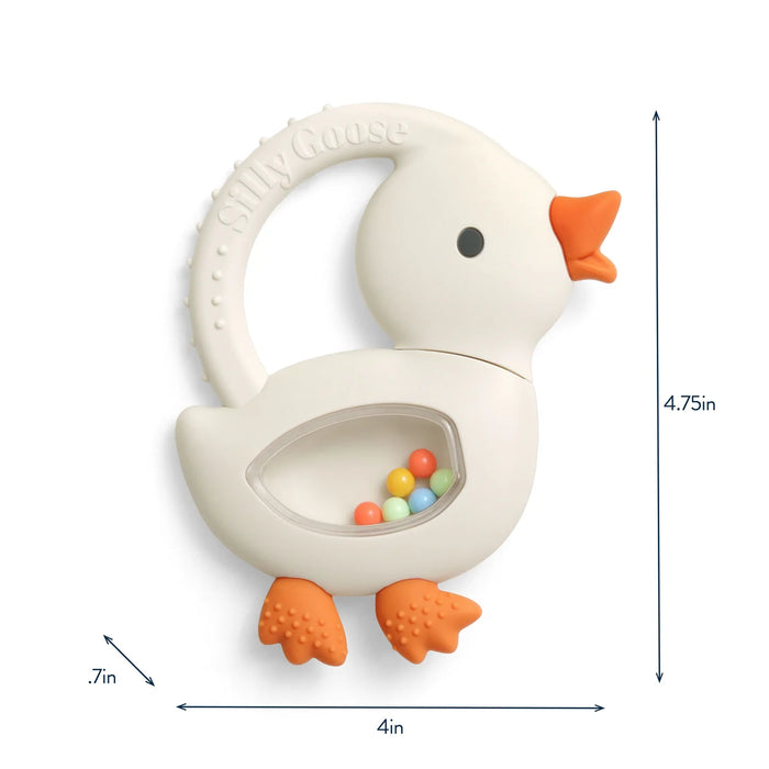 Itzy Ritzy Bitzy Shake Rattle Teether Goose
