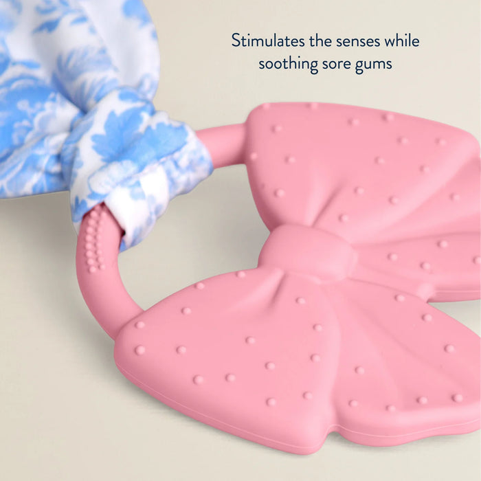 Itzy Ritzy Crinkle Crew Pink Bow
