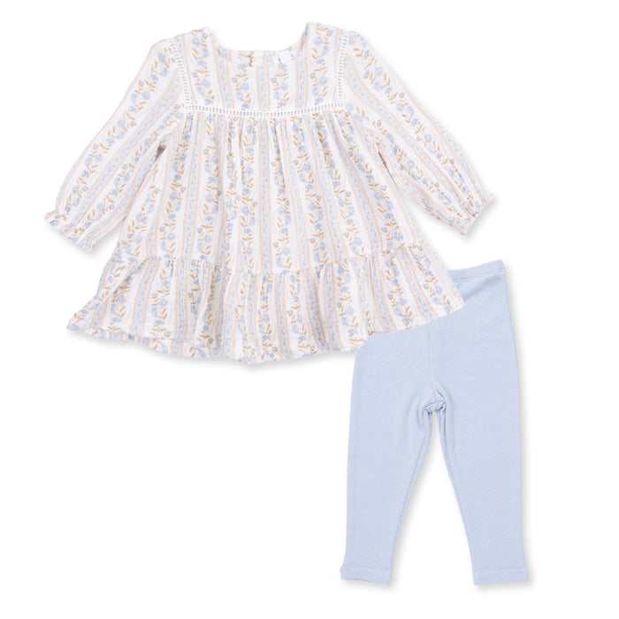 Angel Dear Catarina Floral L/S Dress and Leggings
