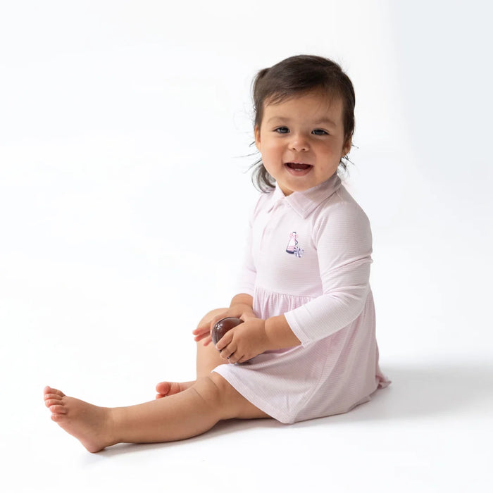 Angel Dear Cheer Pink L/S Tennis Bodysuit Dress