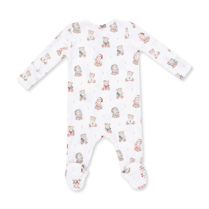 Angel Dear Christmas Teddy Bears Zip Footie