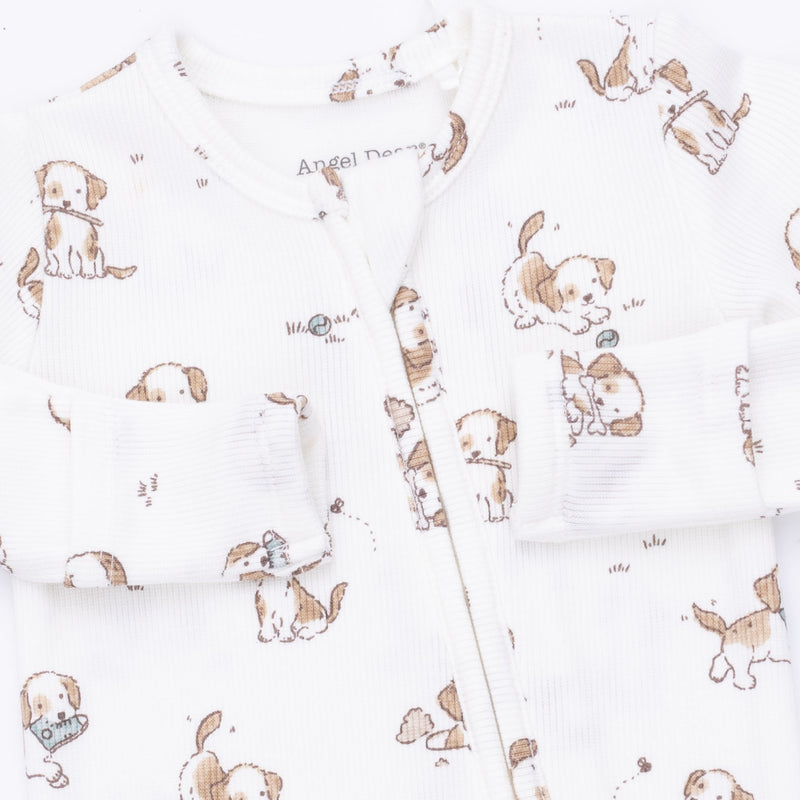 Angel Dear Explorer Puppy Zip Footie