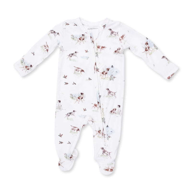 Angel Dear Pointer Pups Duck Buddies Zipper Footie