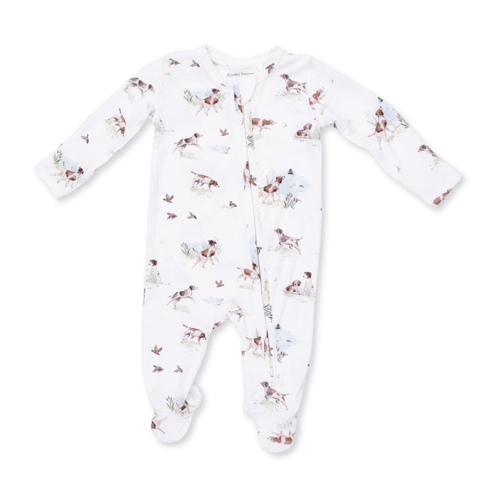 Angel Dear Pointer Pups Duck Buddies Zipper Footie