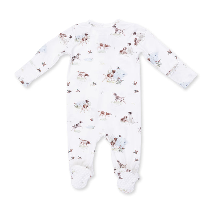 Angel Dear Pointer Pups Duck Buddies Zipper Footie