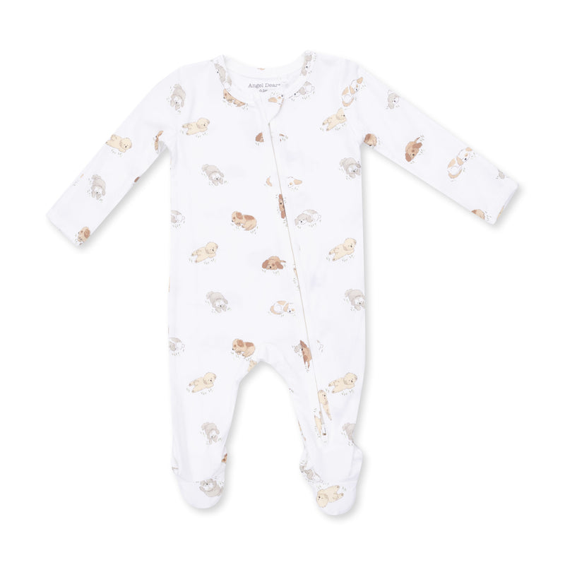 Angel Dear Puppy Snuggle Club Zip Footie
