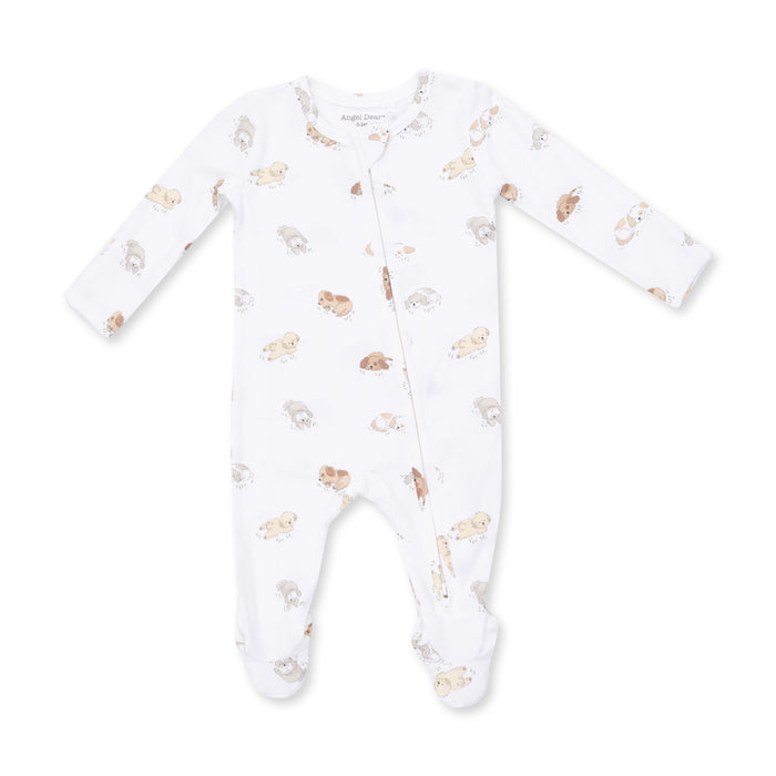 Angel Dear Puppy Snuggle Club Zip Footie