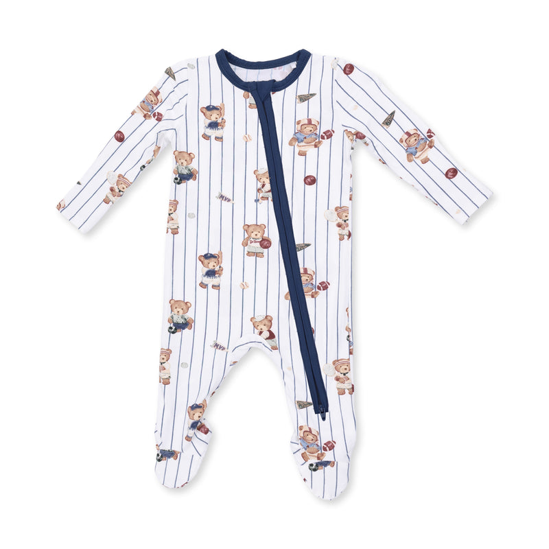 Angel Dear Mixed Sports Bears Zipper Footie