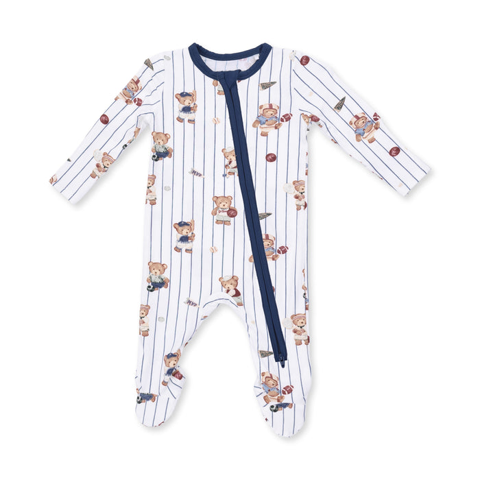 Angel Dear Mixed Sports Bears Zipper Footie