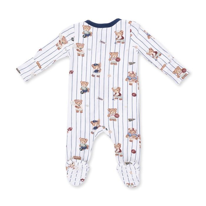 Angel Dear Mixed Sports Bears Zipper Footie