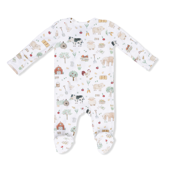 Angel Dear Cute Farm Animals Zipper Footie
