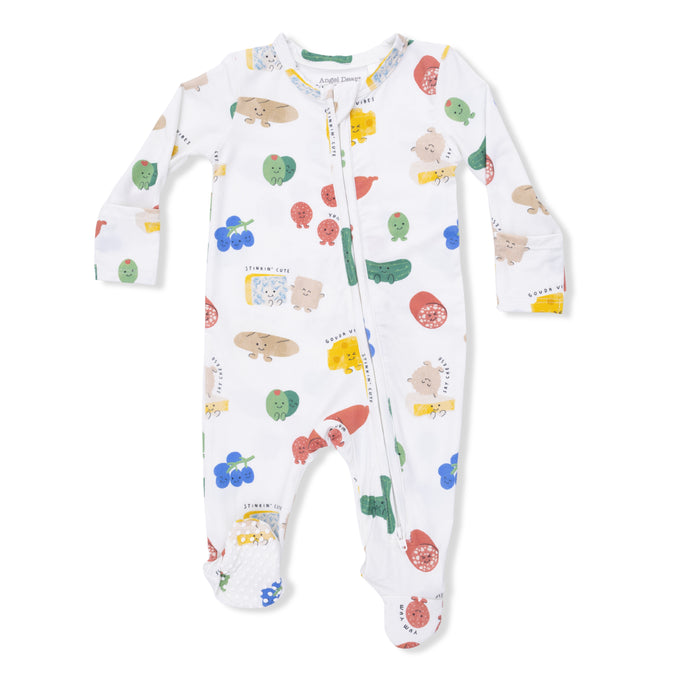 Angel Dear Charcuterie Cuties 2-Way Zipper Footie