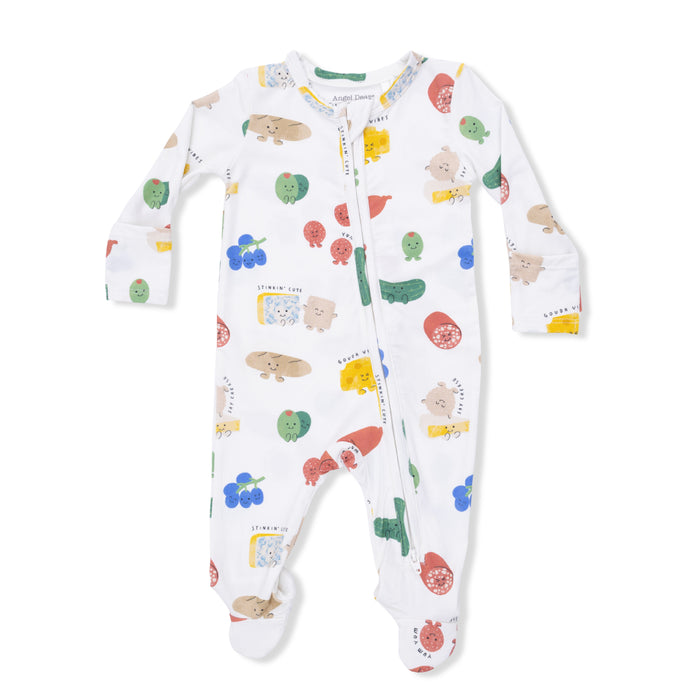 Angel Dear Charcuterie Cuties 2-Way Zipper Footie