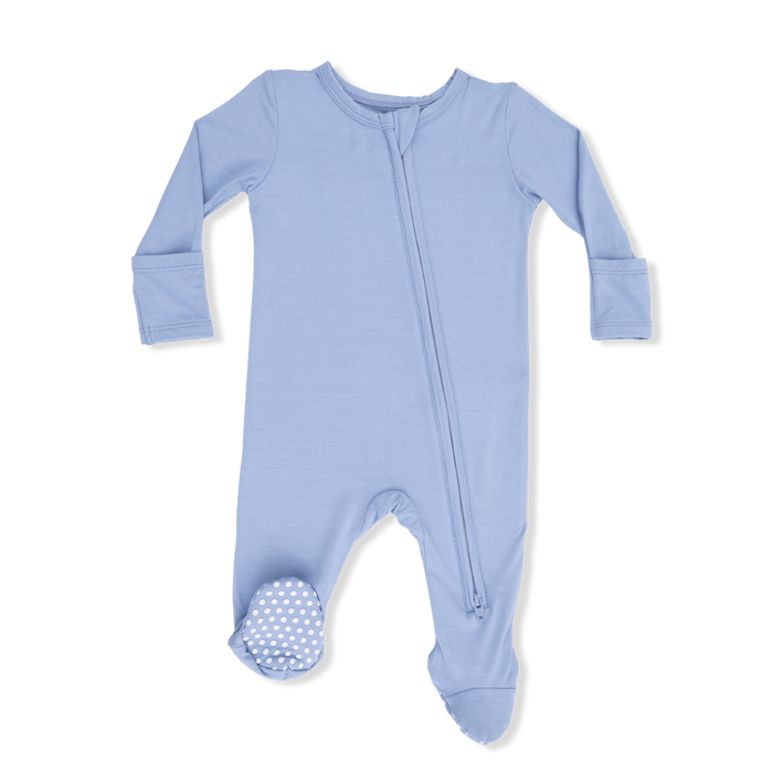 Angel Dear Blue Fog Zipper Footie