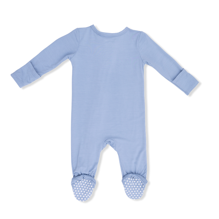Angel Dear Blue Fog Zipper Footie