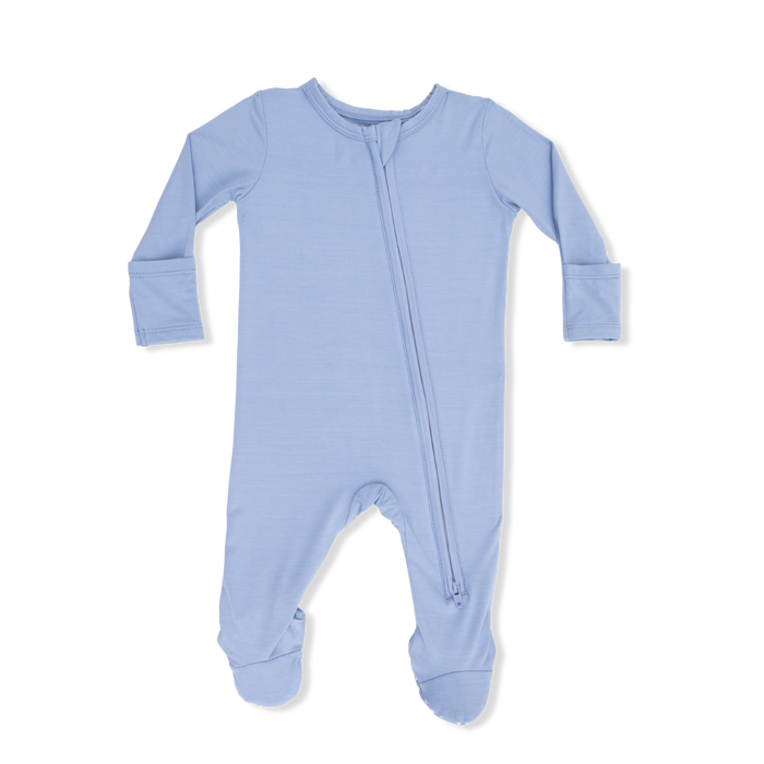 Angel Dear Blue Fog Zipper Footie