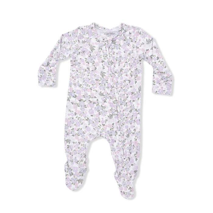 Angel Dear Shannon Floral Zipper Footie