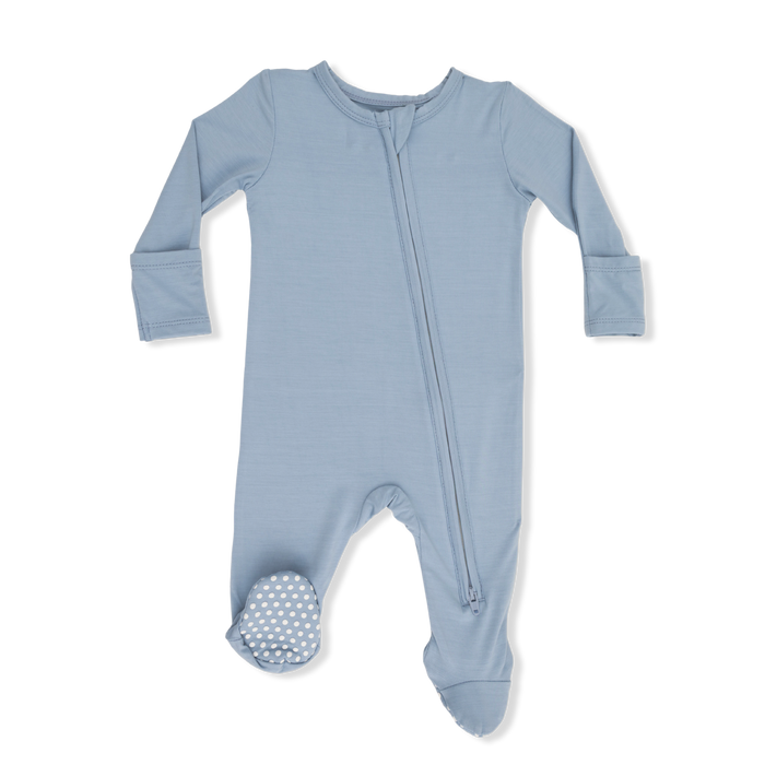 Angel Dear Blue Fog Zipper Footie