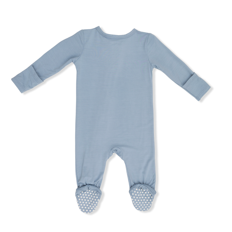 Angel Dear Blue Fog Zipper Footie