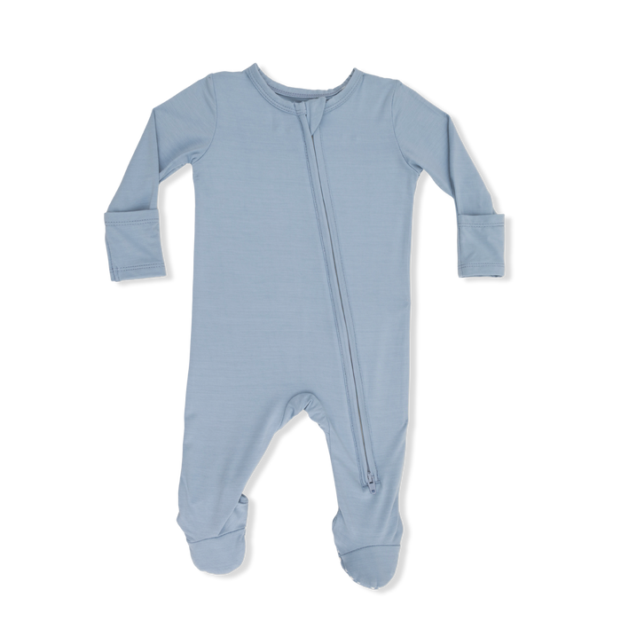 Angel Dear Blue Fog Zipper Footie