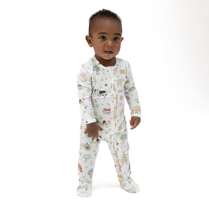Angel Dear Cute Farm Animals Zipper Footie
