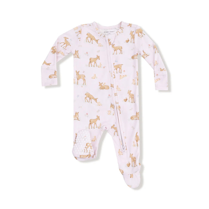 Angel Dear Little Fawn Ruffle Back Footie