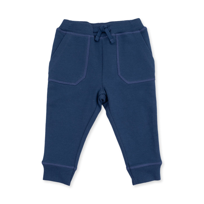 Angel Dear Solid Insignia Blue Jogger Pant