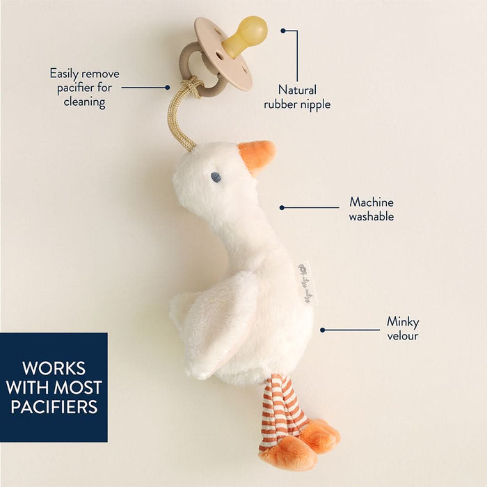 Itzy Ritzy Bitzy Pal Goose Plush Paci