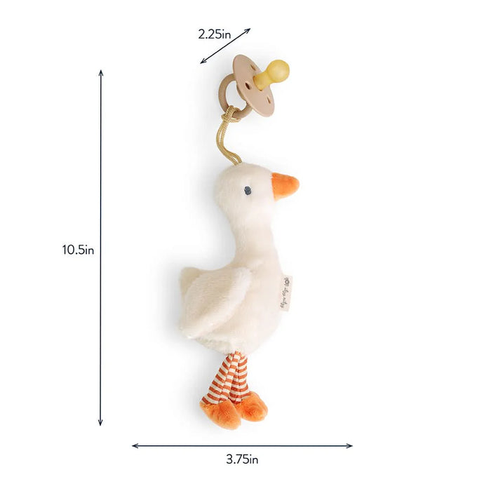 Itzy Ritzy Bitzy Pal Goose Plush Paci