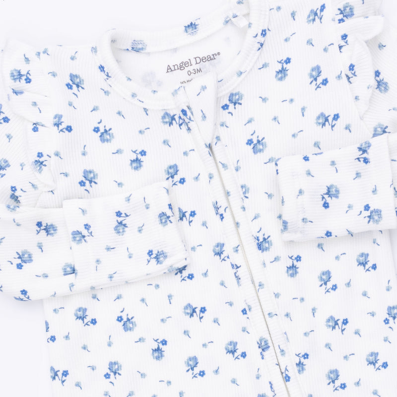 Angel Dear Joli Rosette Ruffle Zip Footie