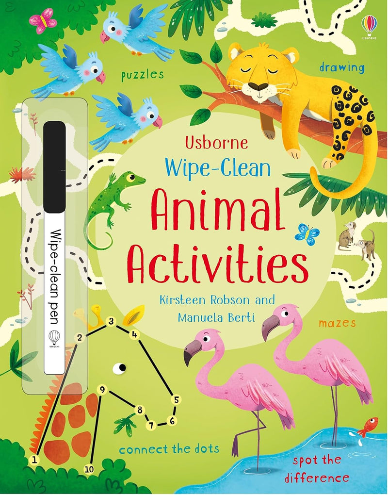 Harper Collins Wipe Clean Animal Activities