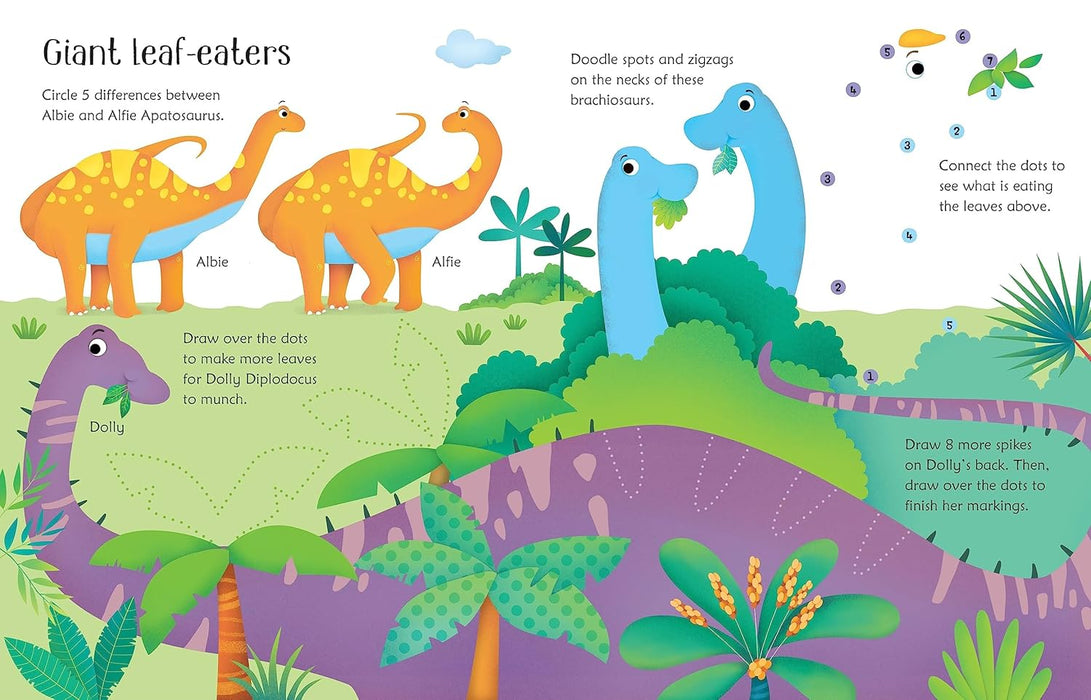 Harper Collins Wipe Clean Dinosaur Activities