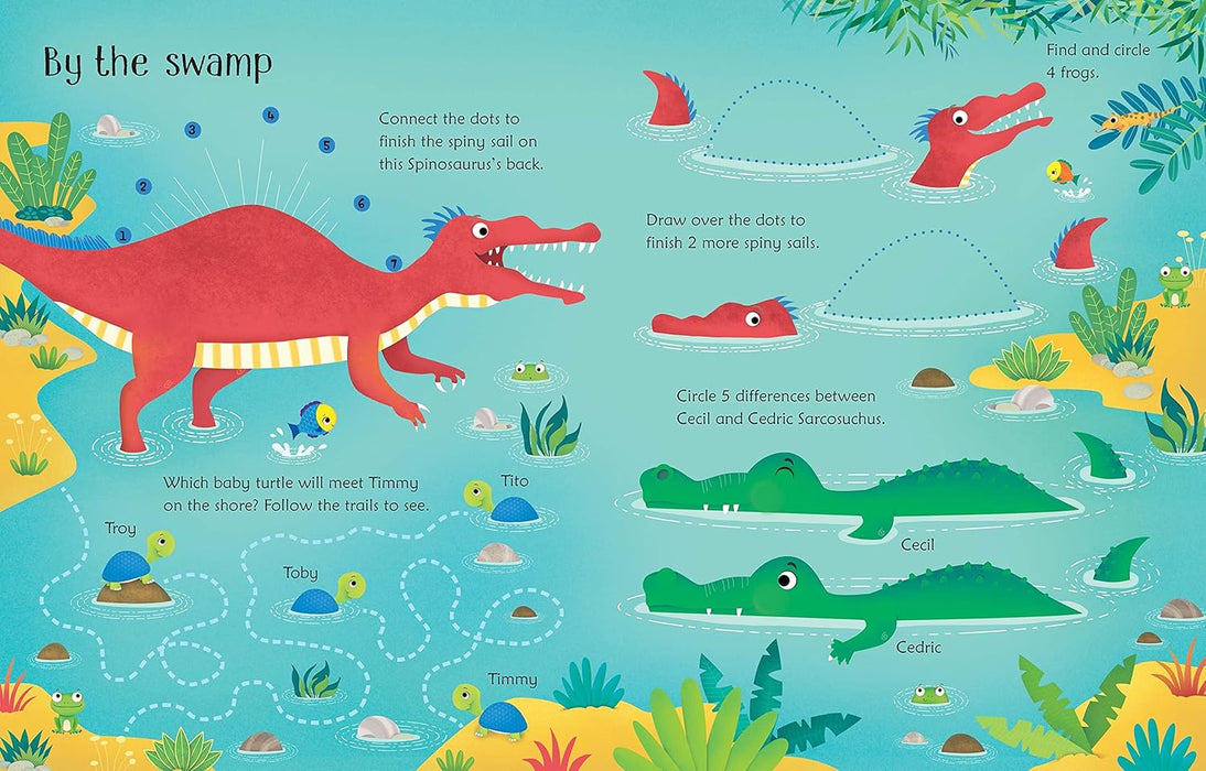 Harper Collins Wipe Clean Dinosaur Activities