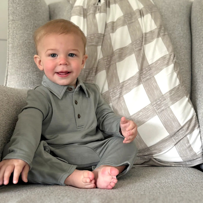 Gunamuna Collared Jumpsuit | Sage