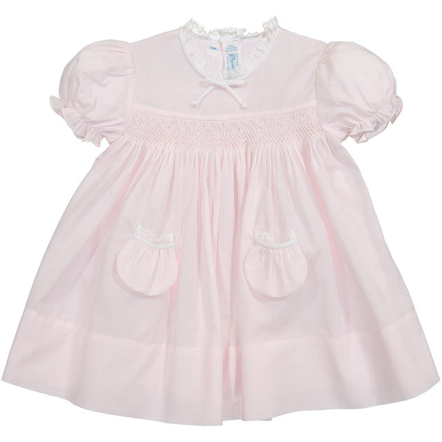 Feltman Brothers Pink Vintage Pocket Dress