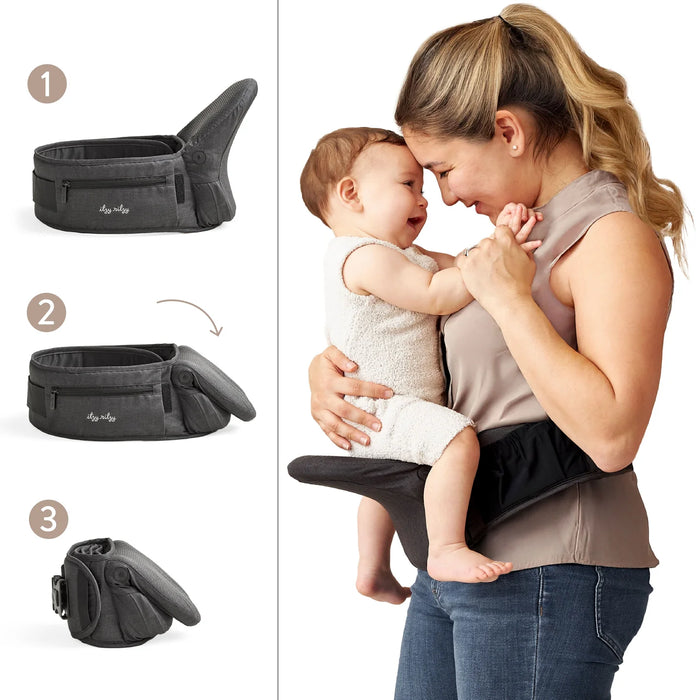 Itzy Ritzy Itzy Hold & Fold Hip Seat Baby Carrier