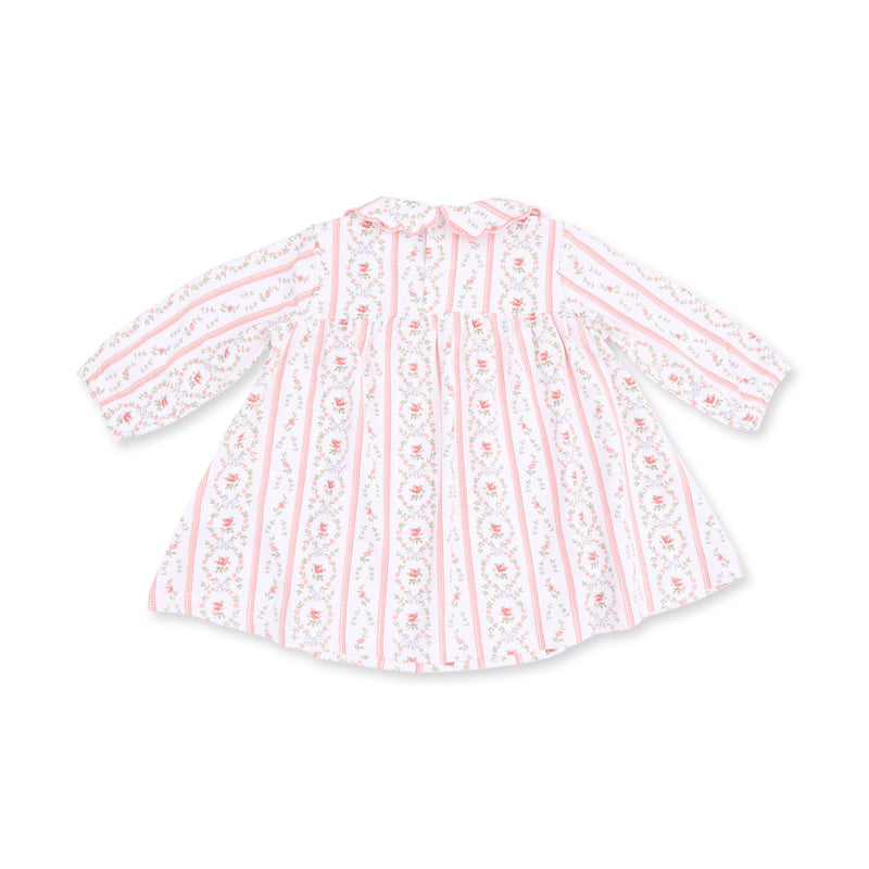 Angel Dear Marnie Rosebud Stripe Petal Collar Dress and Bloomer