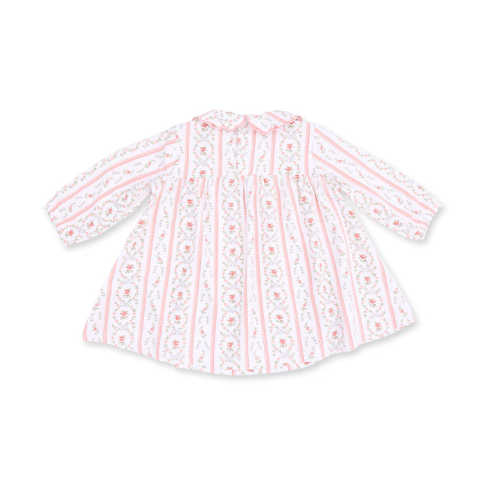Angel Dear Marnie Rosebud Stripe Petal Collar Dress and Bloomer